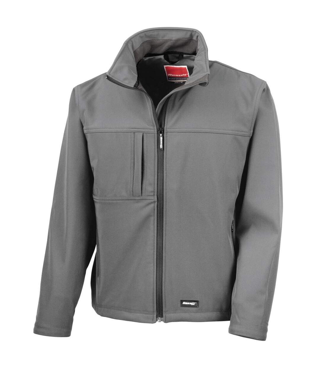 Veste Softshell Imperméable, Coupe-vent Et Respirante Homme Gris Clair Result-2