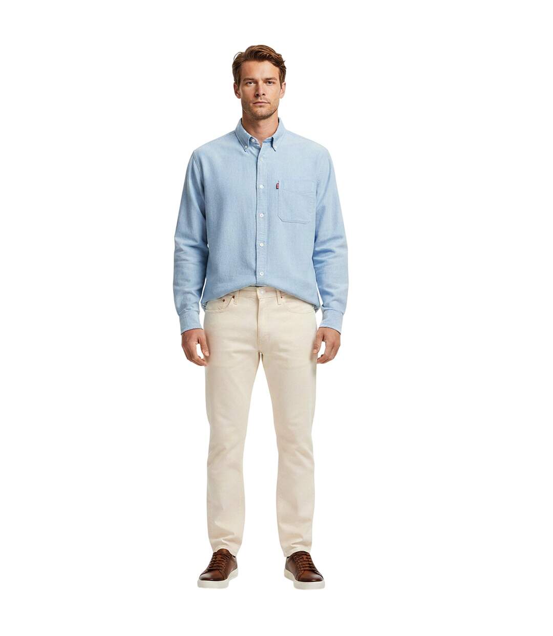 Jean Sky Homme White Levis-1