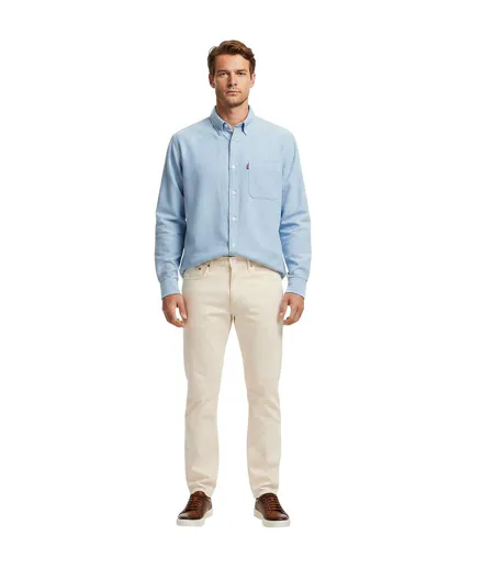 Jean Sky Homme White Levis