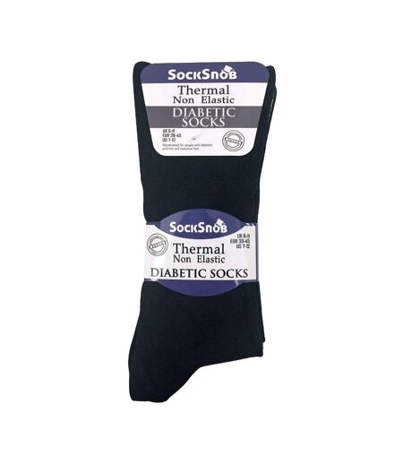 3 Pairs Thin Non Elastic Thermal Diabetic Socks for Men