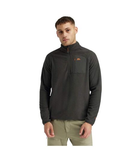 Polaire À Col Montant Zippé Et Poche Sur Poitrine Harry Homme Anthracite Trespass