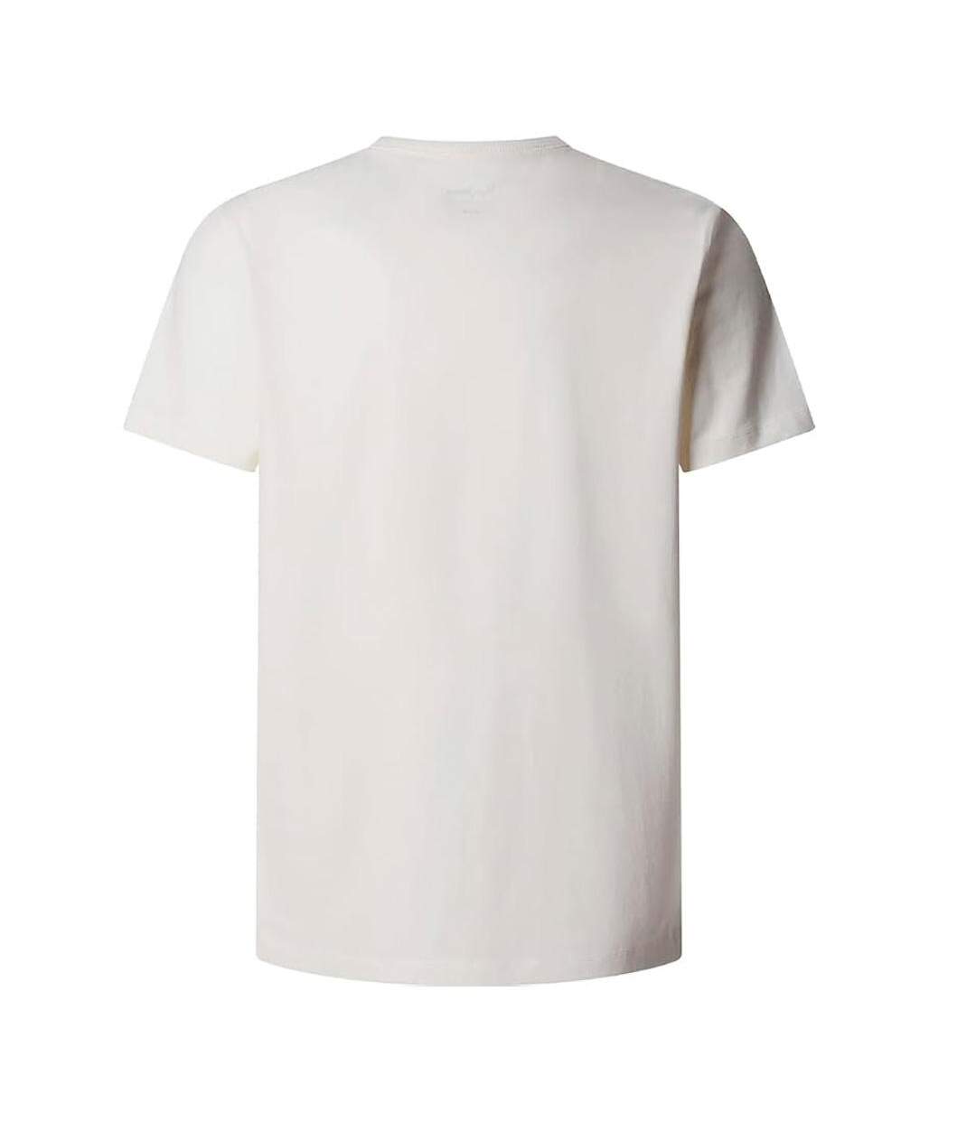 T-Shirt blanc homme pepe jeans originalss-2
