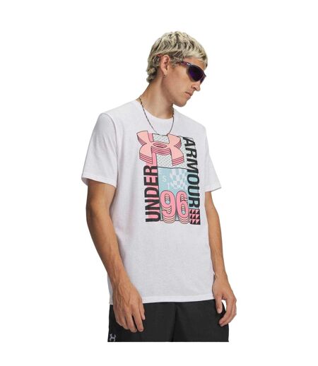 T-shirt Motif/style Logo Homme Blanc Under Armour