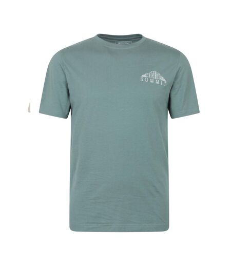 T-shirt Motif/style Graphique Reach The Summit Homme Vert Mountain Warehouse