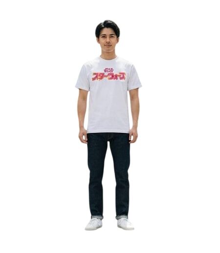 T-shirt Motif/style Logo Japonais Adulte Beige Star Wars
