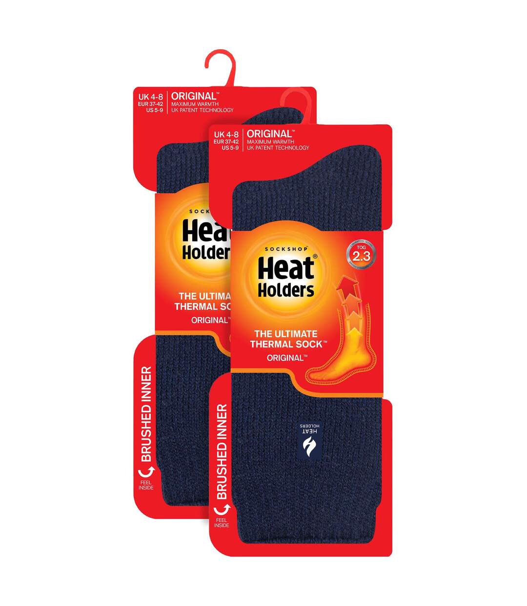 Lot de 2 chaussettes thermiques évacuant l'humidité pour femme-2
