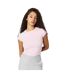 Womens/ladies Lettering Cropped Slim T-shirt Pink Jack Wills-4