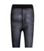Womens/ladies Logo Leopard Print Tights Black Hugo-3