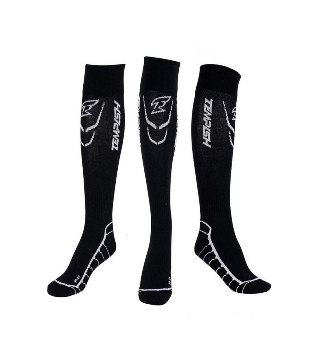 Chaussettes De Sport Attack Homme Noir Tempish-2