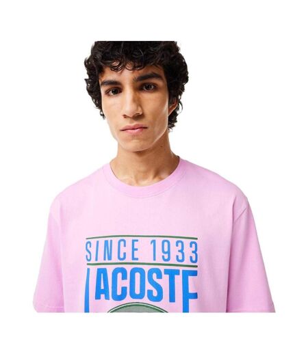 T-shirt Motif/style Logo Homme Rose Lacoste