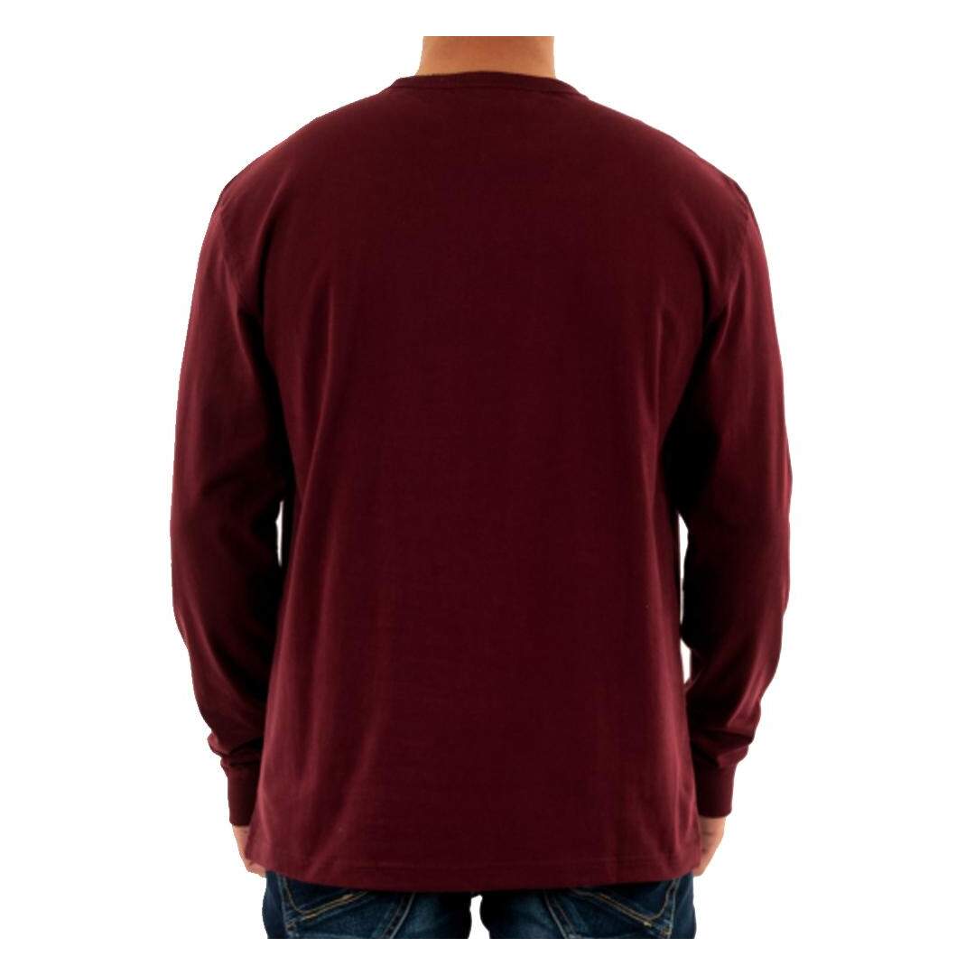 T-shirt Manches Longues Bordeaux Homme Tommy Hilfiger Reg Badge - L-2