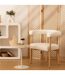 Vase Design en Dolomite Nola 30cm Beige-3