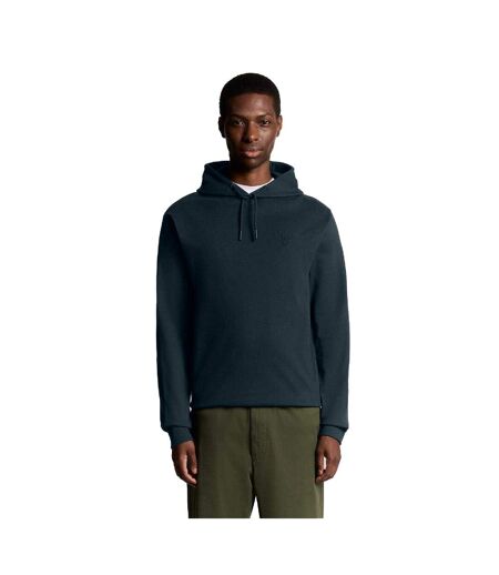 Mens Interlock Hoodie Black Lyle & Scott