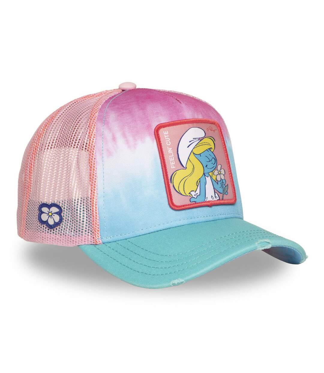Casquette trucker avec filet The Smurfs Feelin' Cute Capslab-4