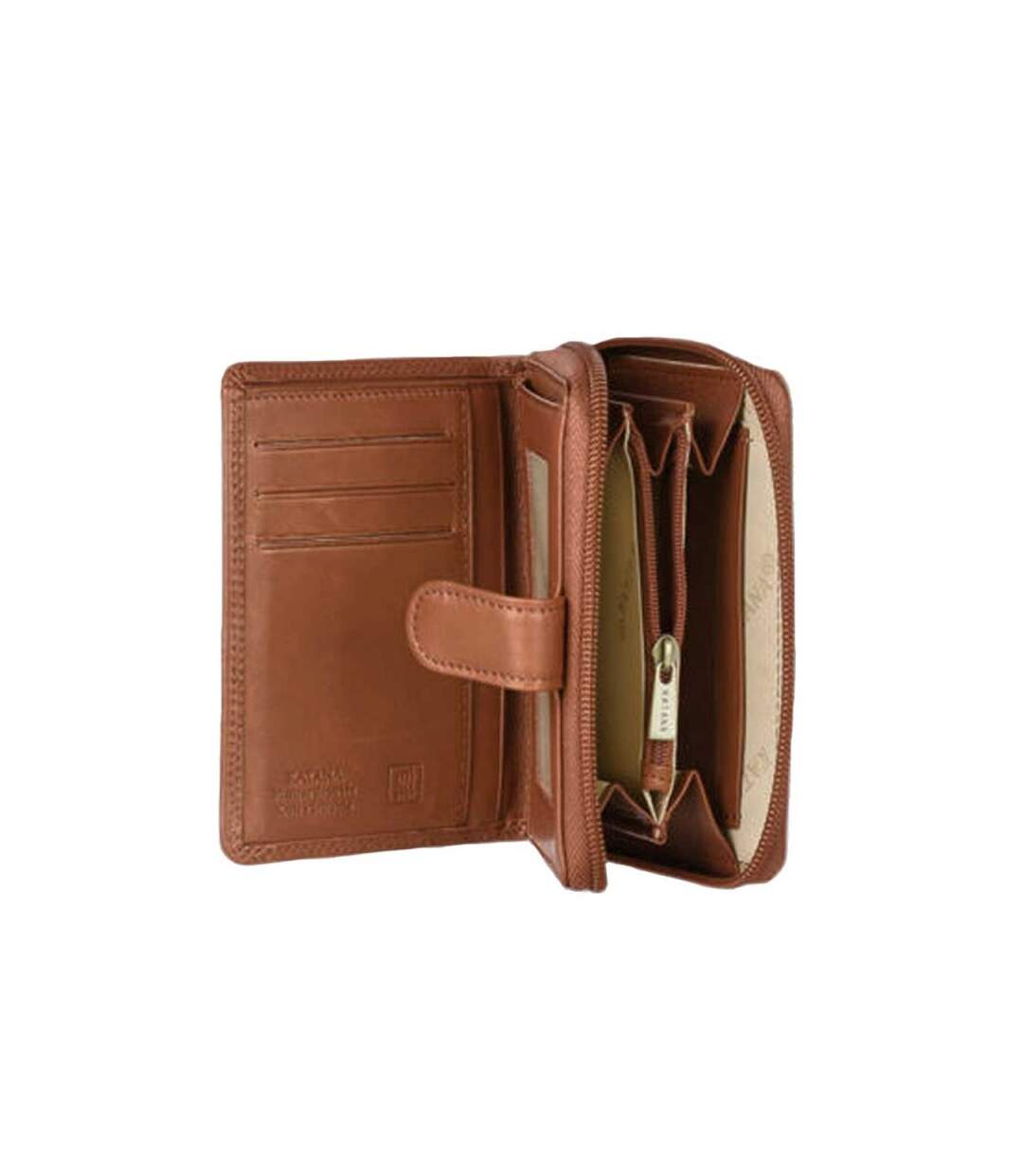 Katana - Portefeuille compact en cuir - camel - 8747-3