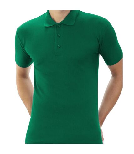 Polo manches courtes homme vert forêt Casual Casual