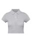 Womens/ladies Inspire Polo Shirt Heather Grey B&C-2