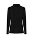 Polo Manches Longues Raglan Femme Noir Castore-2