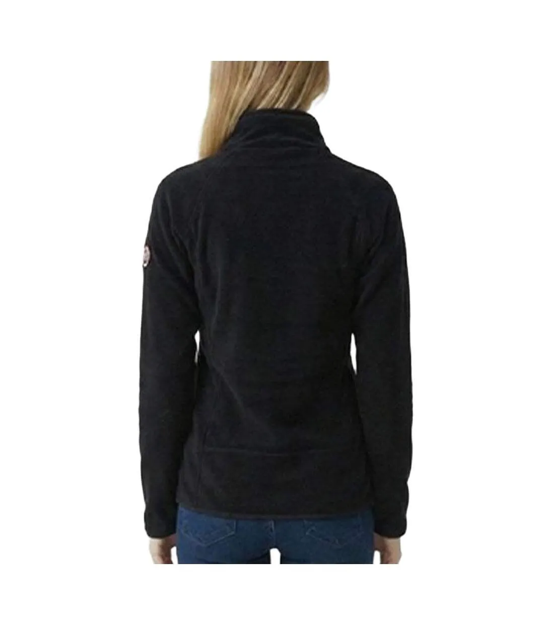 Veste polaire noire femme compagnie des ameriques carla-2