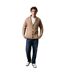 Mens cable knit shawl collar cardigan mushroom Maine-3