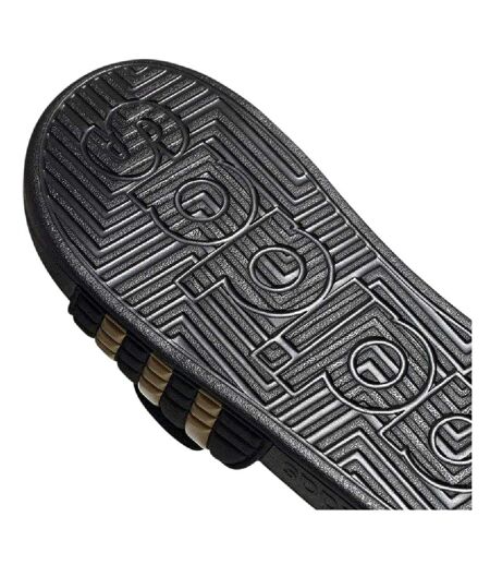 Claquettes Motif/style 3 Rayures Adissage Homme Noir Doré Adidas