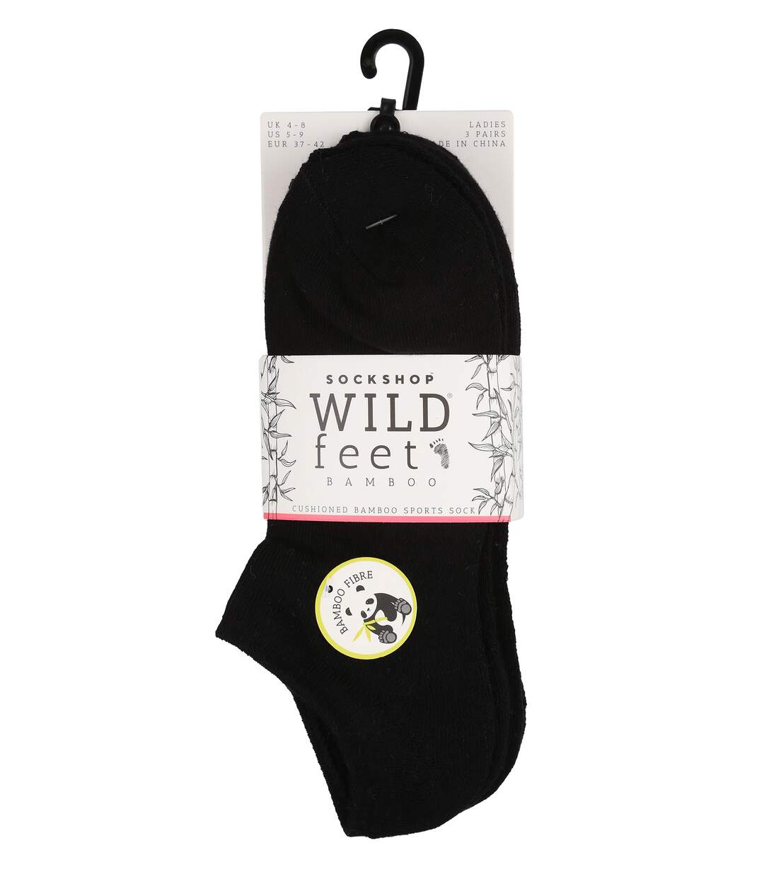 Wild Feet - 3 Paires Femme Sport Chaussettes | Chaussettes Courtes Bambou-2