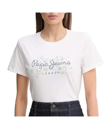 T-Shirt blanc femme pepe jeans bero