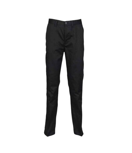 Womens/ladies flat fronted trousers black Henbury