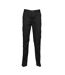 Womens/ladies flat fronted trousers black Henbury