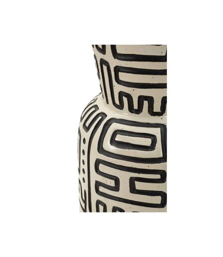 Vase Design Nairobi 86cm Blanc & Noir