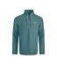 Mens cruiser macaroni quarter zip pullover mineral blue Weird Fish-1