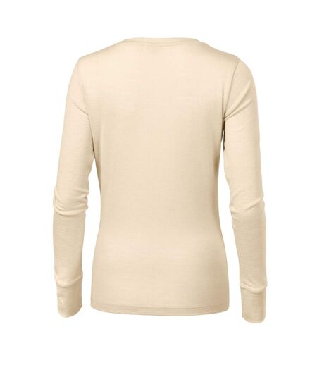T-shirt Manches Longues Premium Rise Femme Beige Malfini