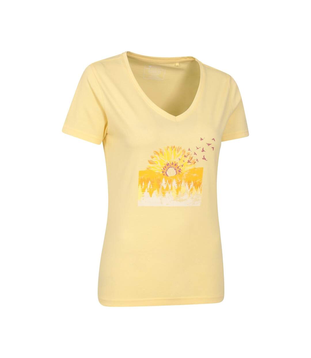 T-shirt femme jaune Mountain Warehouse-3