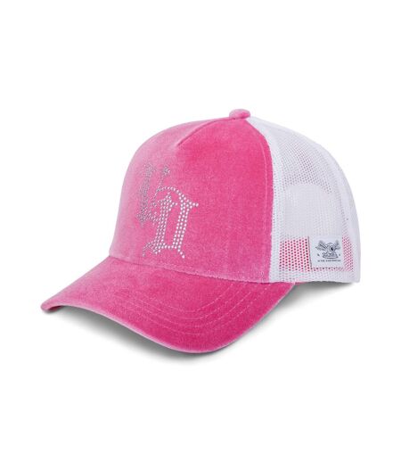 Casquette baseball Velvet avec logo en Strass Royal P Vondutch