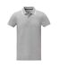 Elevate Mens Amarago Short-Sleeved Polo Shirt (Heather Grey)