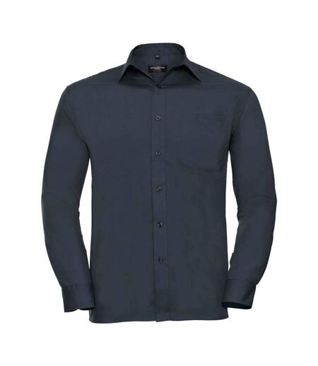 Chemise Classic Homme Bleu Marine Français Russell Collection