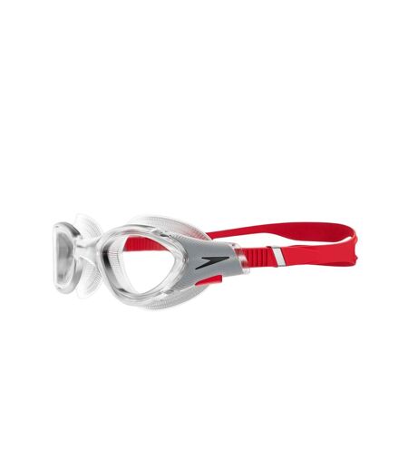 Speedo Unisex Adult 2.0 Biofuse Swimming Goggles (Clear/Red)