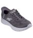 Womens/ladies go walk flex mali trainers charcoal Skechers-1