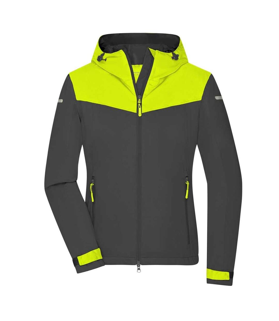 Veste Tous Les Temps Femme Jaune Vif Carbone James And Nicholson-1