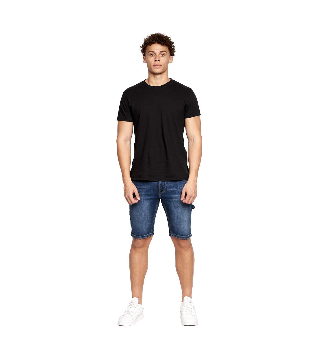 Short carpenter homme bleu foncé délavé Crosshatch