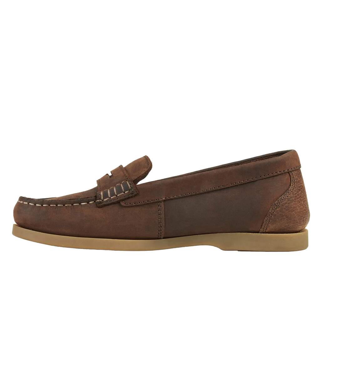 Womens/ladies Forli Leather Deck Shoes Brown Moretta-3