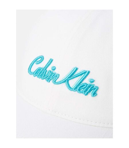 Casquette De Baseball Motif/style Logo Brodé Femme Blanc Calvin Klein