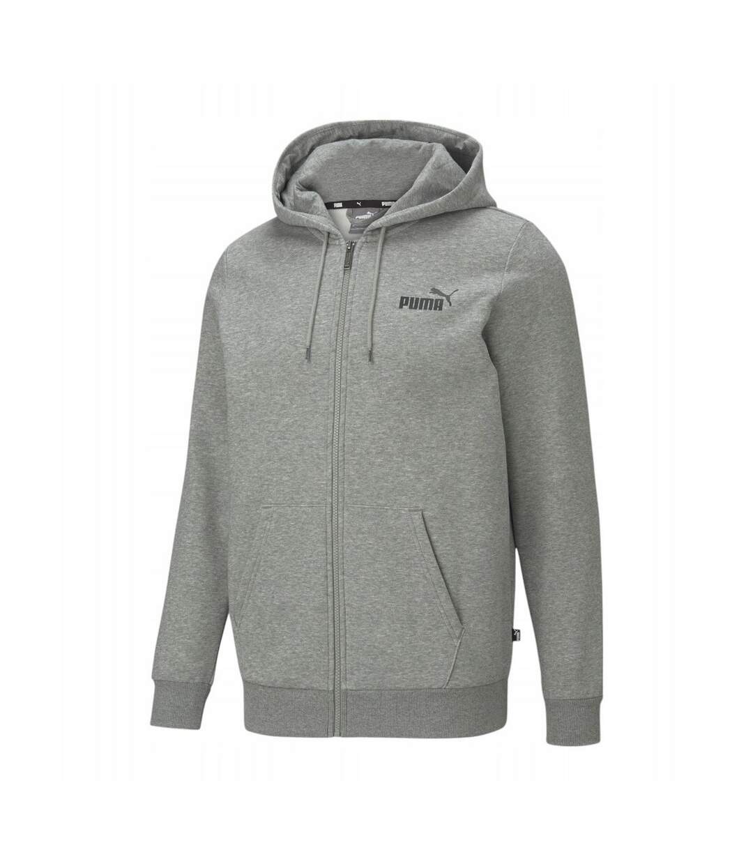 Veste À Capuche Soirée Style Gros Logo Essential Homme Gris Puma-2