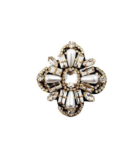 Broche strass femme clio blue
