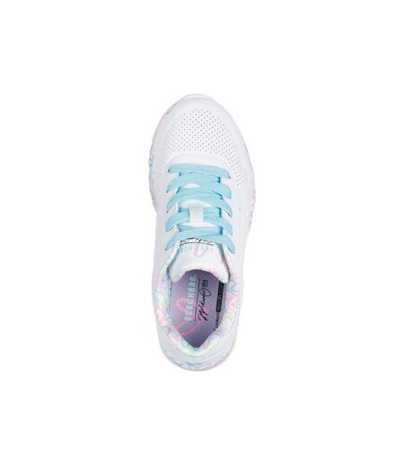 Basket Basse à Lacets Skechers Juniors Uno Lite-Lovely Luv
