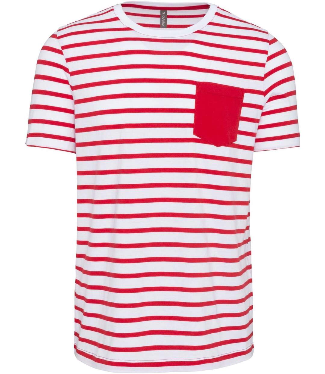 T-shirt manches courtes marin - K378 - rouge - homme