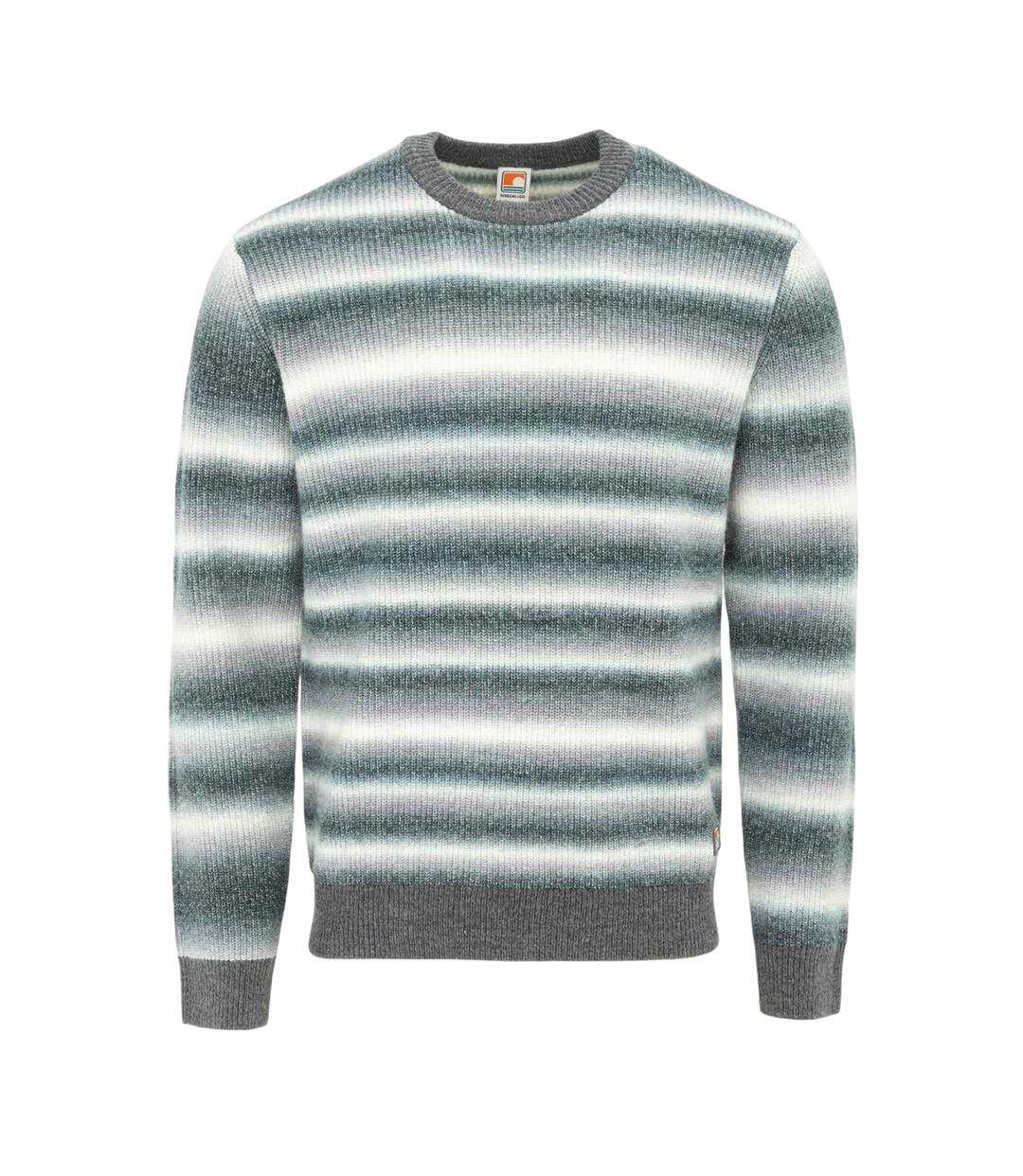 Mens Acrylic Jumper Grey White SoulCal-1