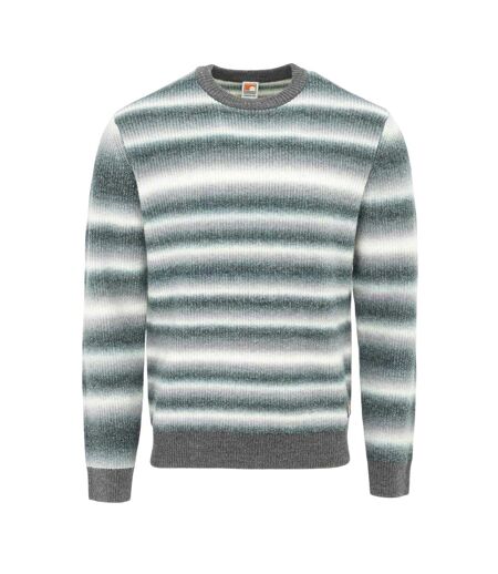 Mens Acrylic Jumper Grey White SoulCal