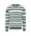 Mens Acrylic Jumper Grey White SoulCal-1
