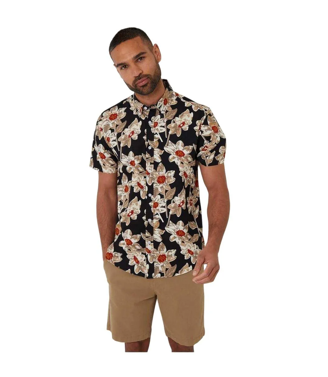 Chemise Bellis Homme Noir Threadbare-2